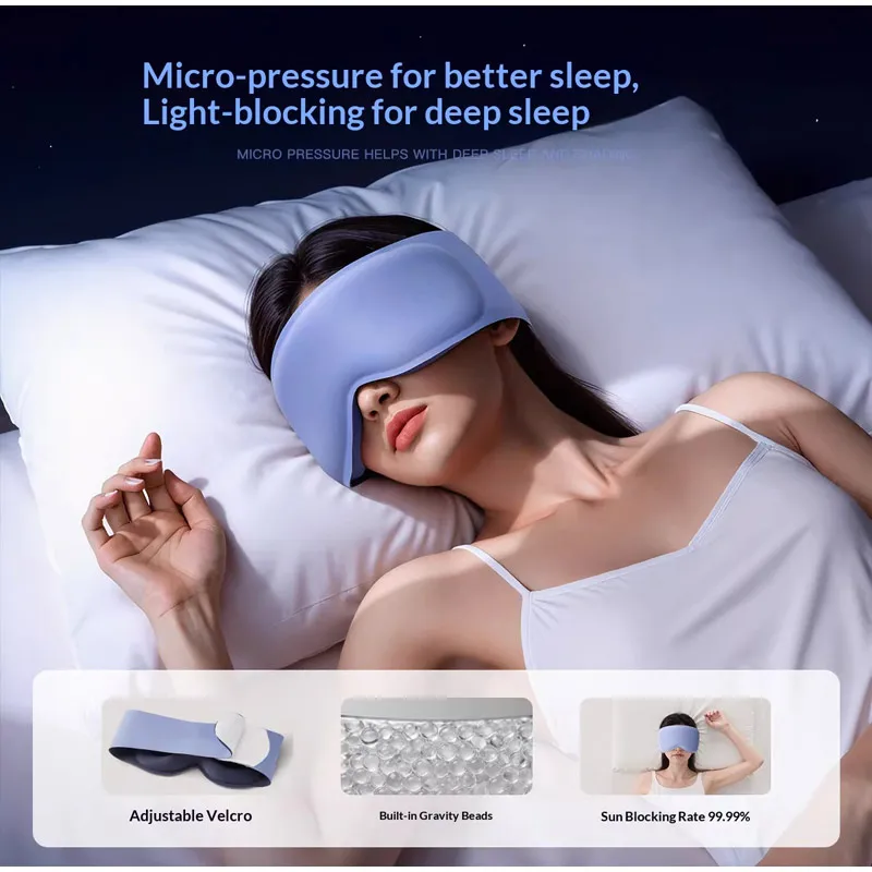 3D Gravity Sleep Eye Mask Light Blocking Without Pressure On The Eyes Relieves Fatigue Home Office Lunch Break For Adult Student