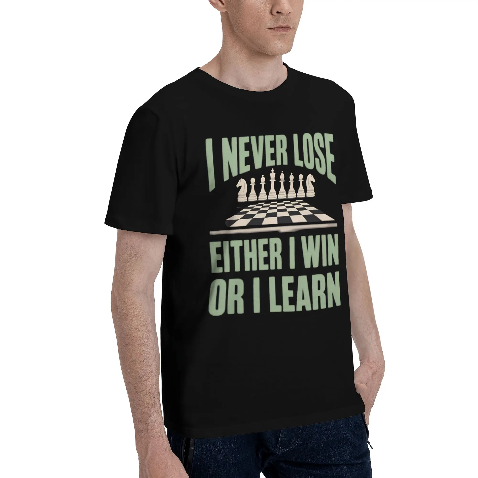 I Never Lose Either I Win Or I Learn Tee Shirt for Men Women Gift T Shirts NUNCA PIERDO Cotton Clothes