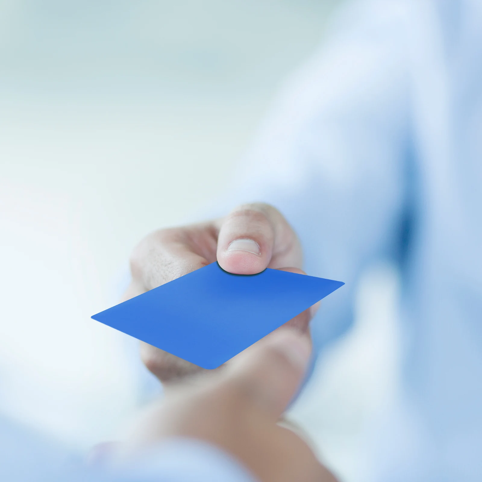 

50pcs Metal Business Cards Aluminum Blank Name Cards For Engraving Thin Design Standard Size Diy Metal Card Blanks