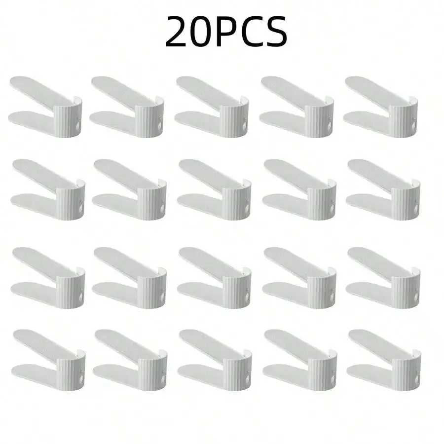 10 PCS Shoe Rack And Groove, With A Simple Vertical Stripe Design, Saving Space, Compact And Portable, Suitable For All Kinds Of