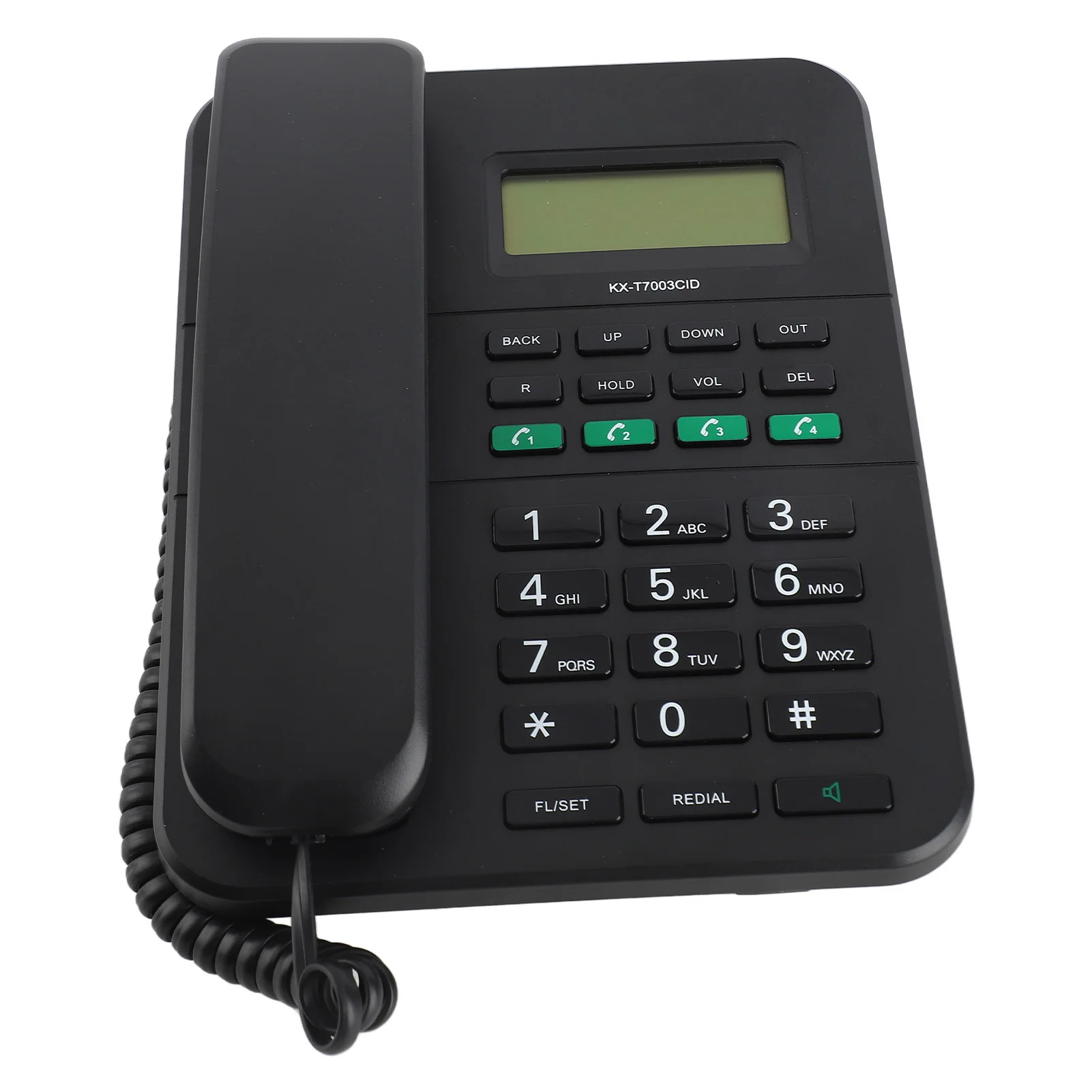 Corded Landline Phone 4 Levels Volume Stylish Caller  Levels LCD Brightness Corded Telephone HD 16 Bit Display for