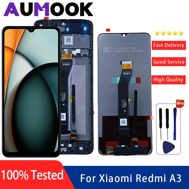 6.71" For Redmi A3 LCD Touch Screen 23129RN51X Display For Xiaomi Redmi A3 Display Assembly Digitizer LCD Replacement Parts
