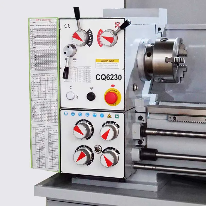 Airow Industrial Machines Price of Mechanical Lathe Machine CQ6230 Parallel Lathe for Metal Bench Lathe with CE