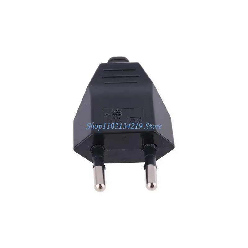 N5KC 2 Pcs German Type European 2 Pin Plugs Cables 2.5A 220V Electric Contact
