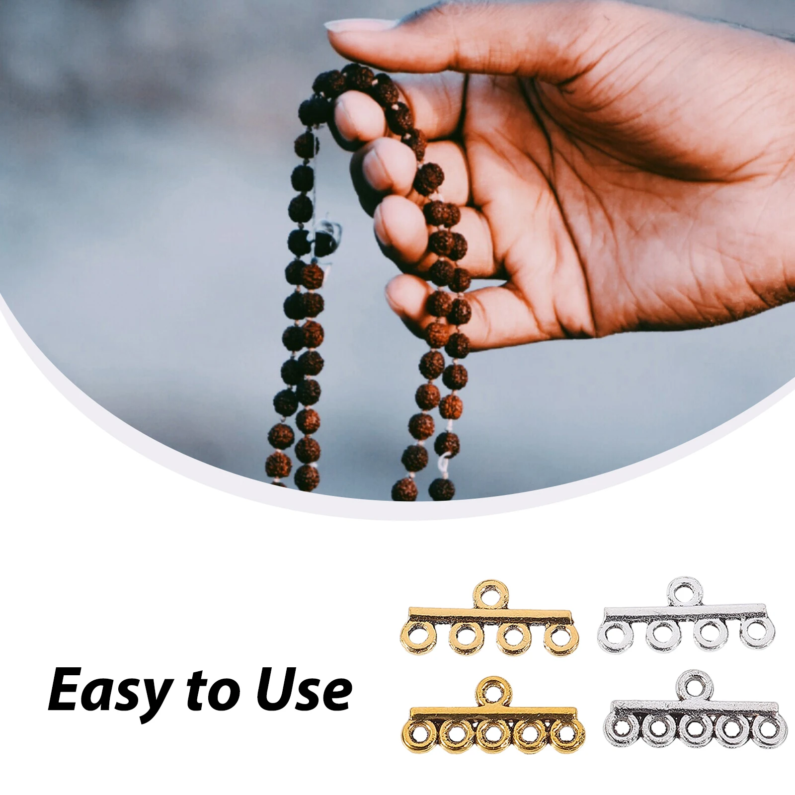 

40 Pcs Alloy Clasps DIY Jewelry Making Necklace Bracelet Components Durable Safety Buckle Connectors Accessories