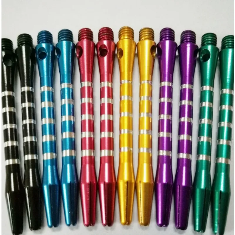 6 Pcs/6 Colors Aluminum Throwing Darts 53mm Short Five-line Metal Darts Rod Thread Accessories Indoor Sport