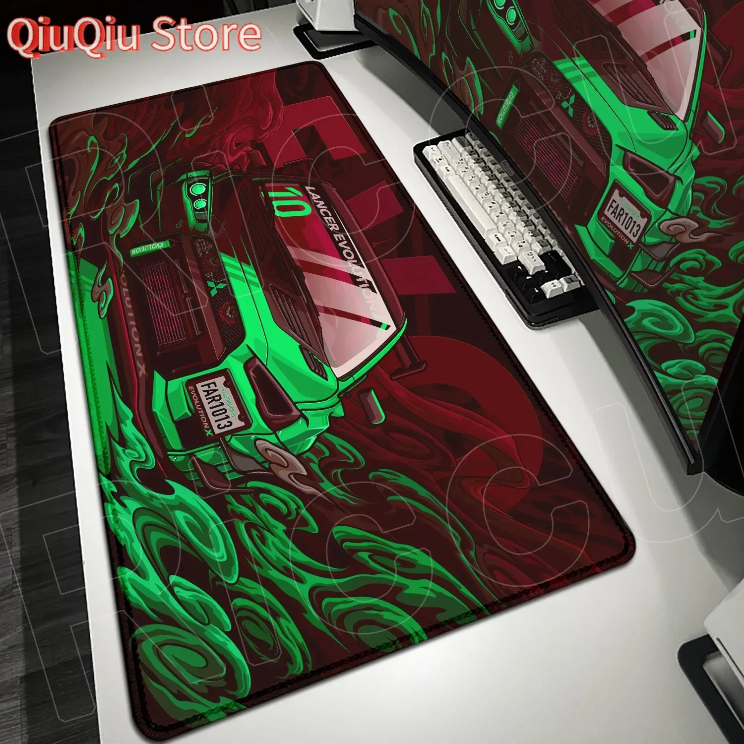 

Anime Sport Car Speed Mousepad 120x60cm Oversized Natural Rubber Gaming Keyboard Table Mat for Gaming World of tanks CS GO Zelda