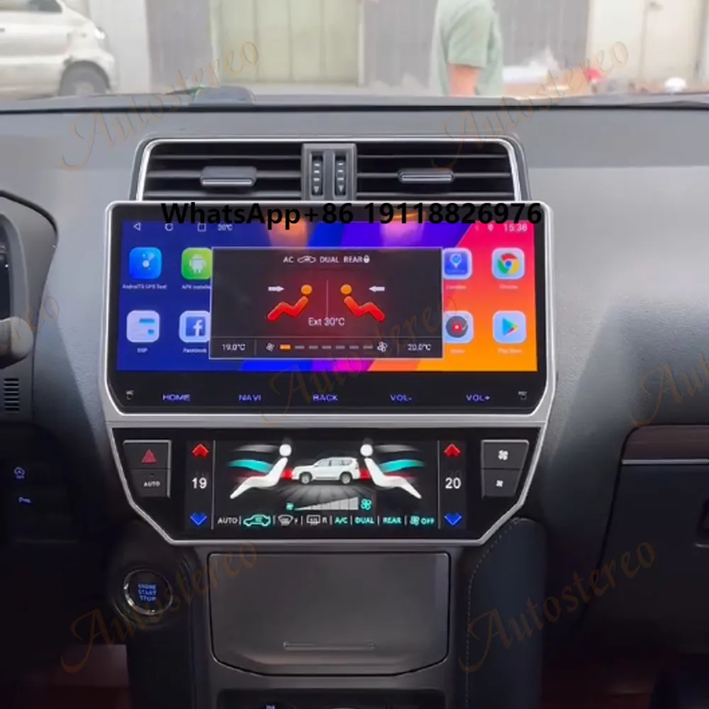 

Digital AirCon AC Panel for Land Cruiser Prado 2018-2023 Heated Air Conditioner Control Screen Climate Board