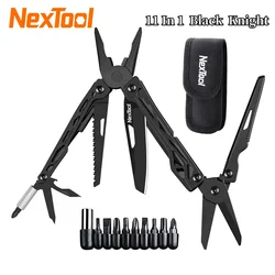 NexTool 11-In-1 Black Knight Multi-function Camping Tools Knife Outdoor Survival Folding Pliers Scissors Hand Multitool Tool Kit
