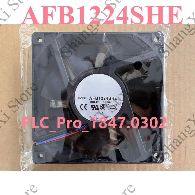 1PC Brand New AFB1224SHE Fan 24V 0.75A 12CM 3wire Fast Delivery