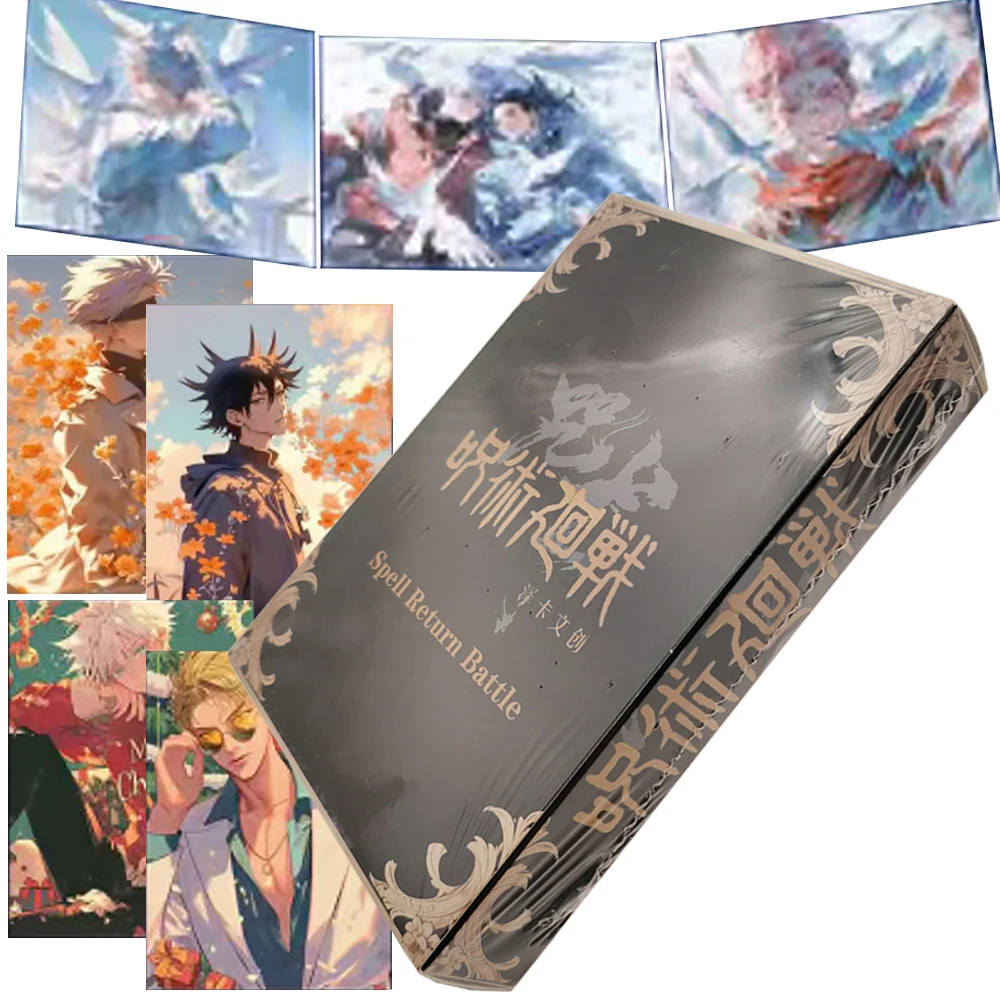 

Jujutsu Kaisen Fantasy Anime Exquisite Peripheral Creative Grating Color Paper Cards Fans Like Gojo Satoru High Quality Card Toy