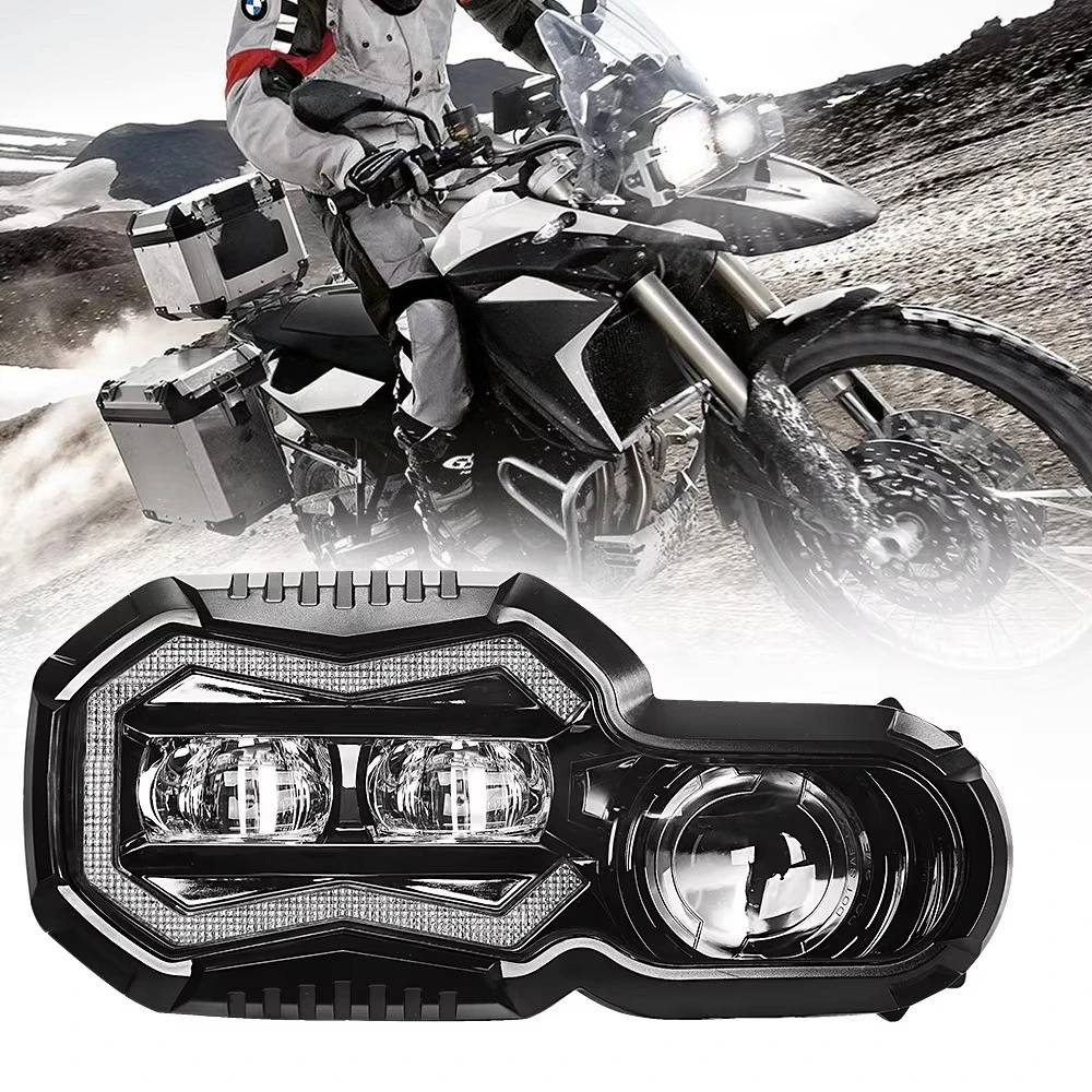 LED Headlight High Low Beam With halo DRL Assembly Kit Replacement Headlight