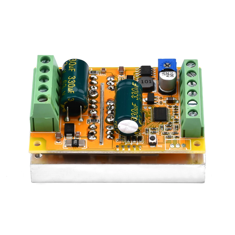 Upgrade BLDC 5-50V 380W Three-phase DC Brushless Hallless Motor Controller Brushless Motor ESC Driver Board PLC ZS-X11F V3