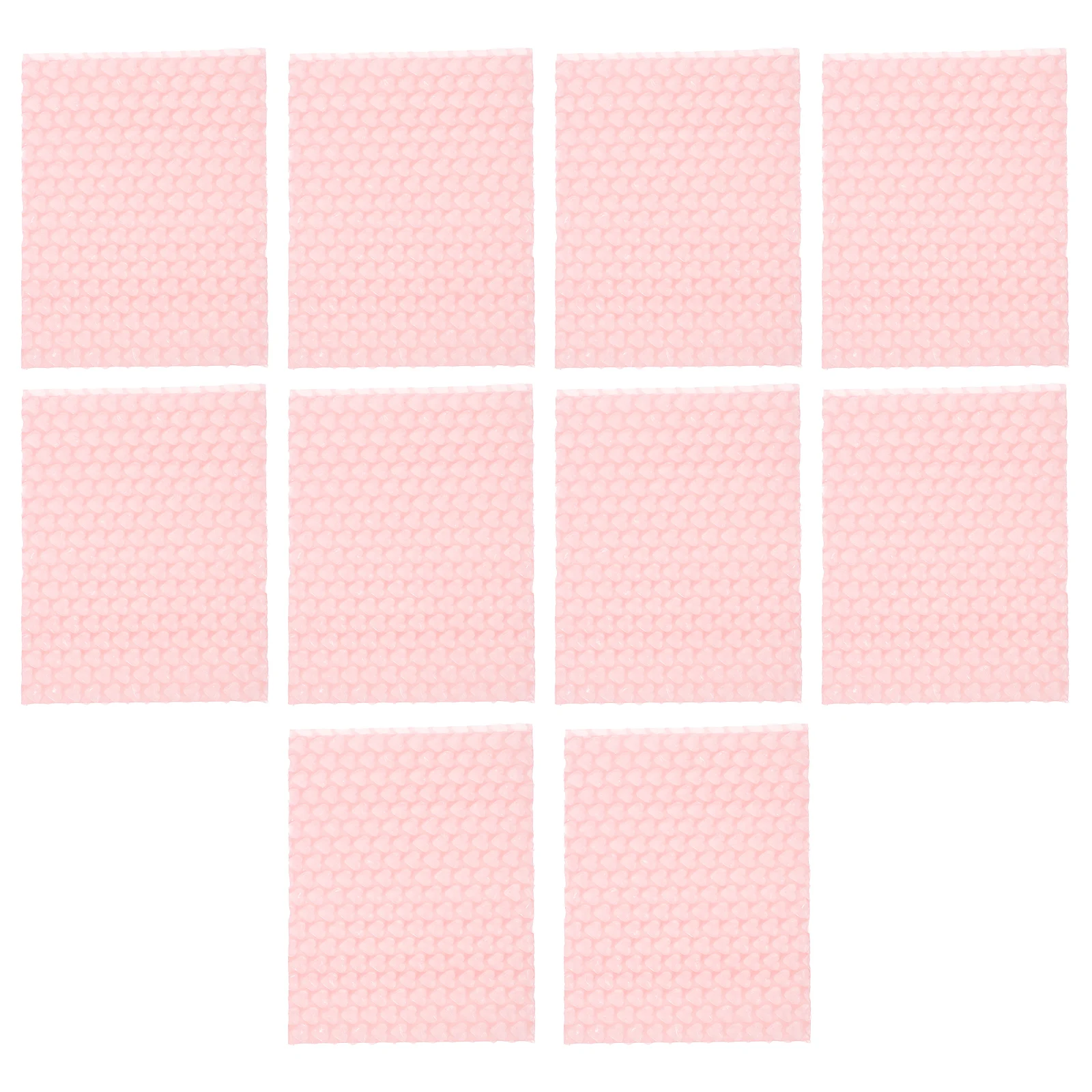 10 Pcs Heart Bubble Shipping Bags Shockproof PE Out Double Walled Pouch Envelopes for Mailing