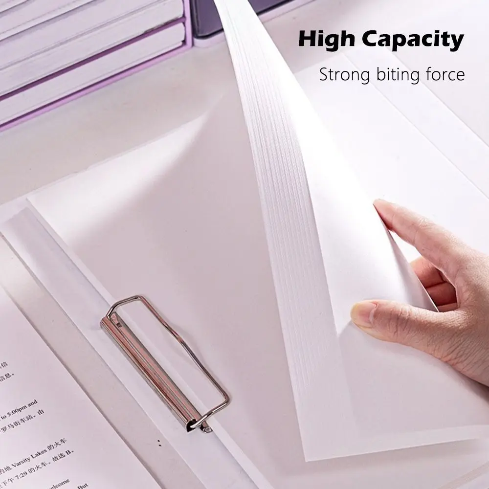 Gifts Random 1pc Foldable Folders Large Capacity Plastic Material Test Papers Organizer Transparent File Contract Folders File