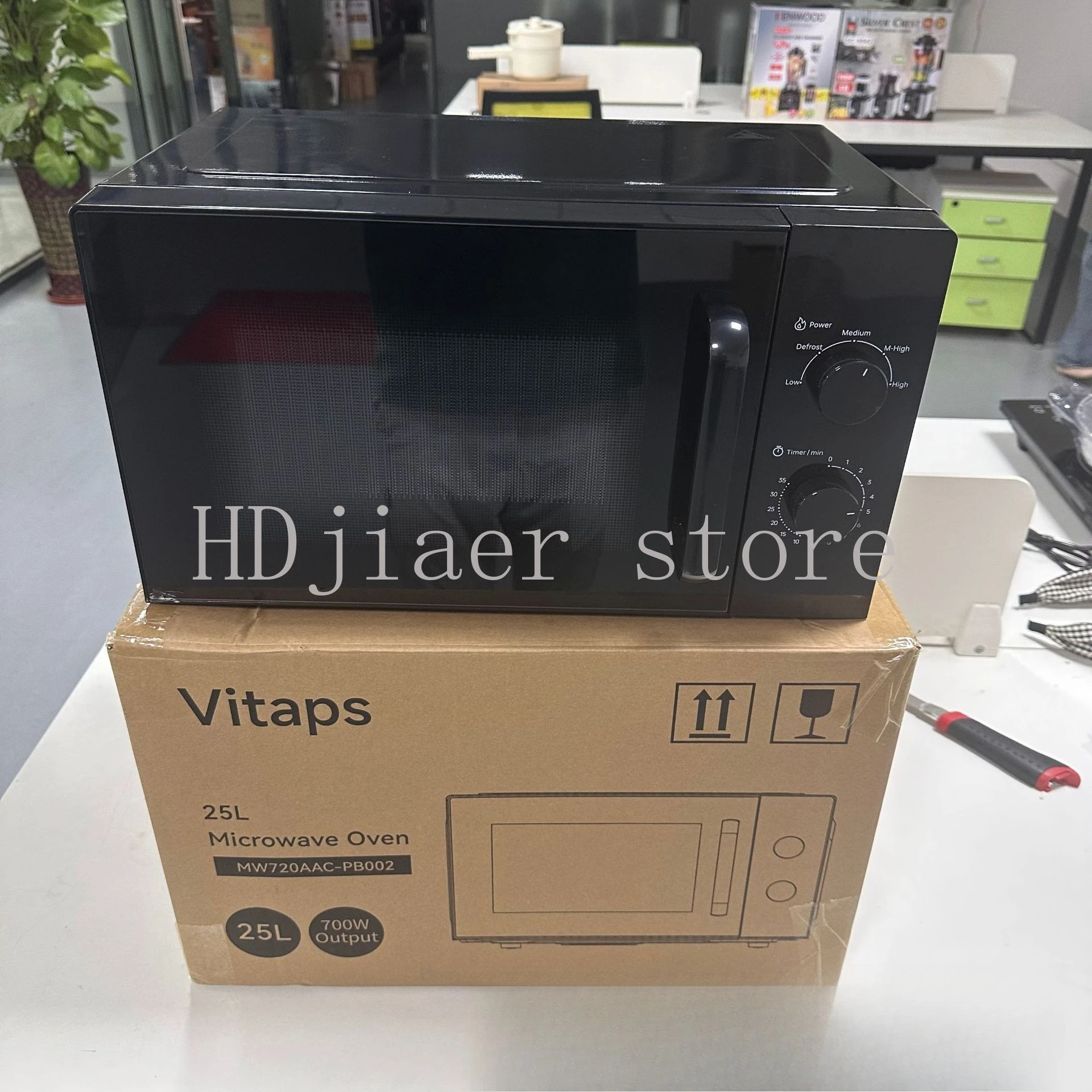 

25L extra large capacity! Household smart microwave oven with turntable heating