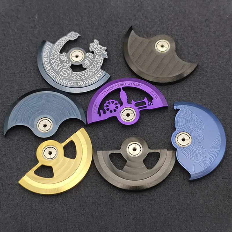 

NH35 NH36 Watch Movements Customized Oscillating Weight Rotors Fits NH34 NH35 NH38 NH39 4R 6R Movements Replace Compatible Parts