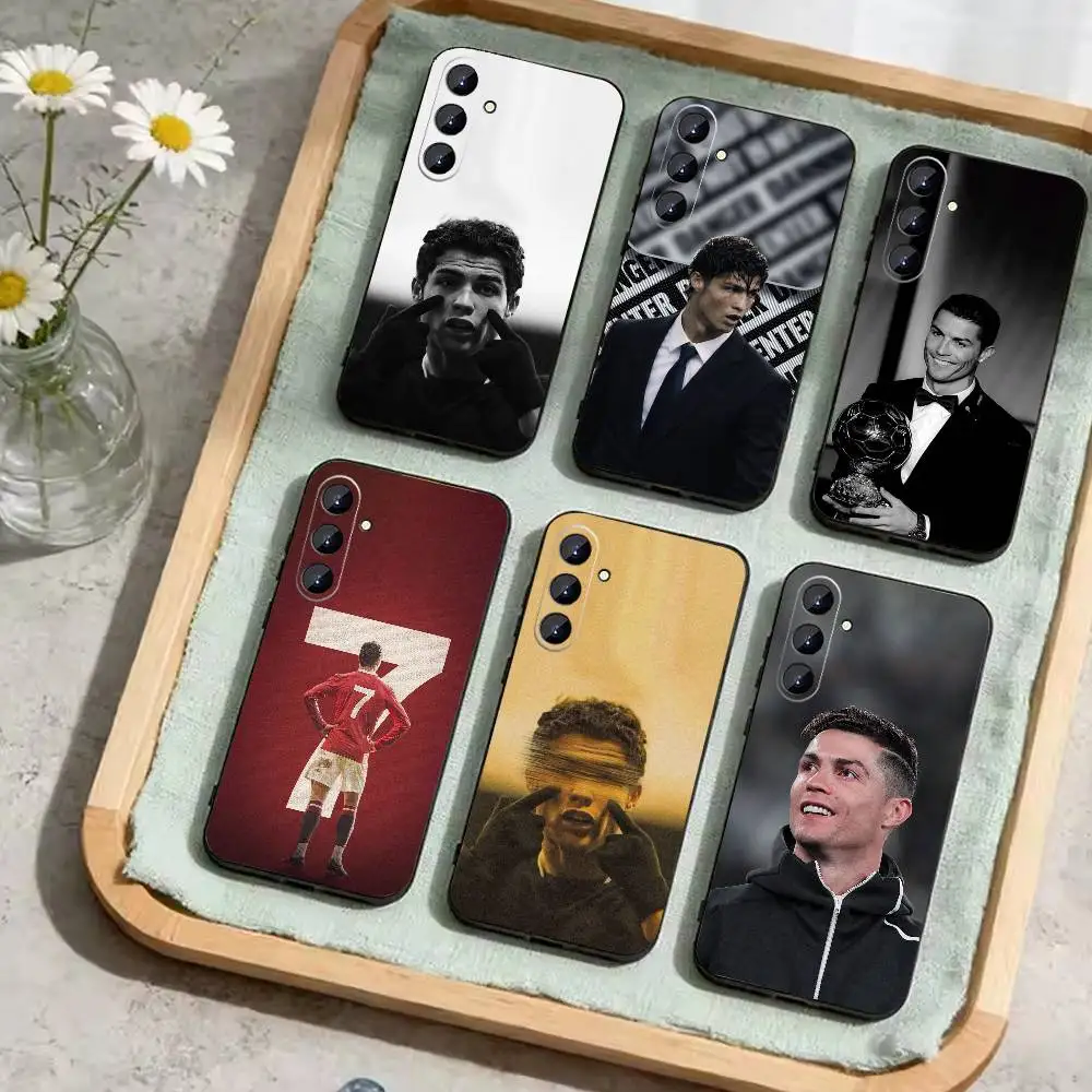 

Player L-Ronaldo C-CR7 Phone Case For Samsung Galaxy A73,A72,A71,A70,A52,A51 Others Soft Black Cover