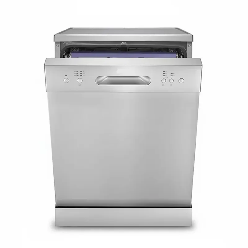 Freestanding Dishwasher 60cm Stainless Steel Energy Efficient Household Machine 598x604x845mm for Home Use