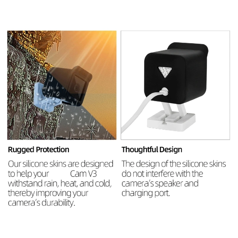 Stylish Silicone Housing Enclosure Protector for Intelligent Cameras with Breathable Designs Optimally Heat Dissipation D2RC