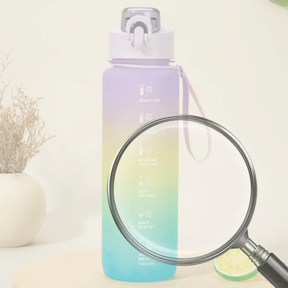 

Бутылка для воды с градиентным цветом, 1000 мл, большая емкость, для спортзала и путешествий