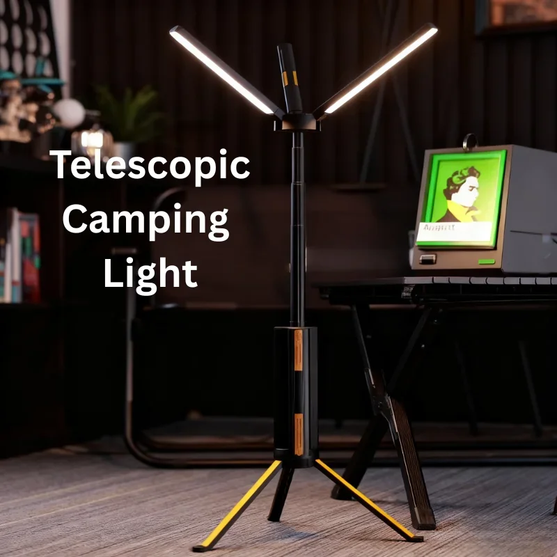 Teleskop-Campingleuchte, 15600 mAh, wiederaufladbare Laterne, wasserdichte, zusammenklappbare Outdoor-LED-Taschenlampe für Wanderzelt