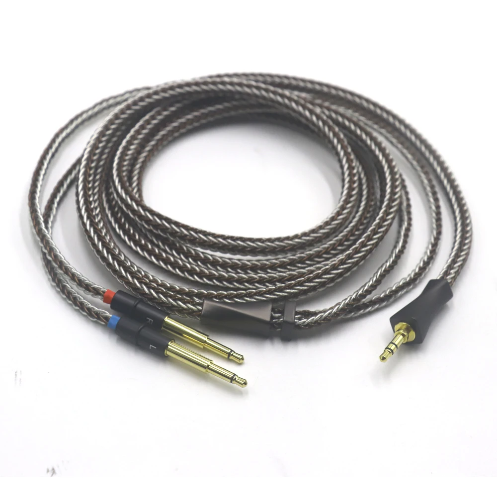 16 Core Single Crystal Copper + Pure Silver Headphones Upgrade XLR/3.5/4.4mm Cable For Meze 99 Classics NEO NOIR Meze 105 Aer