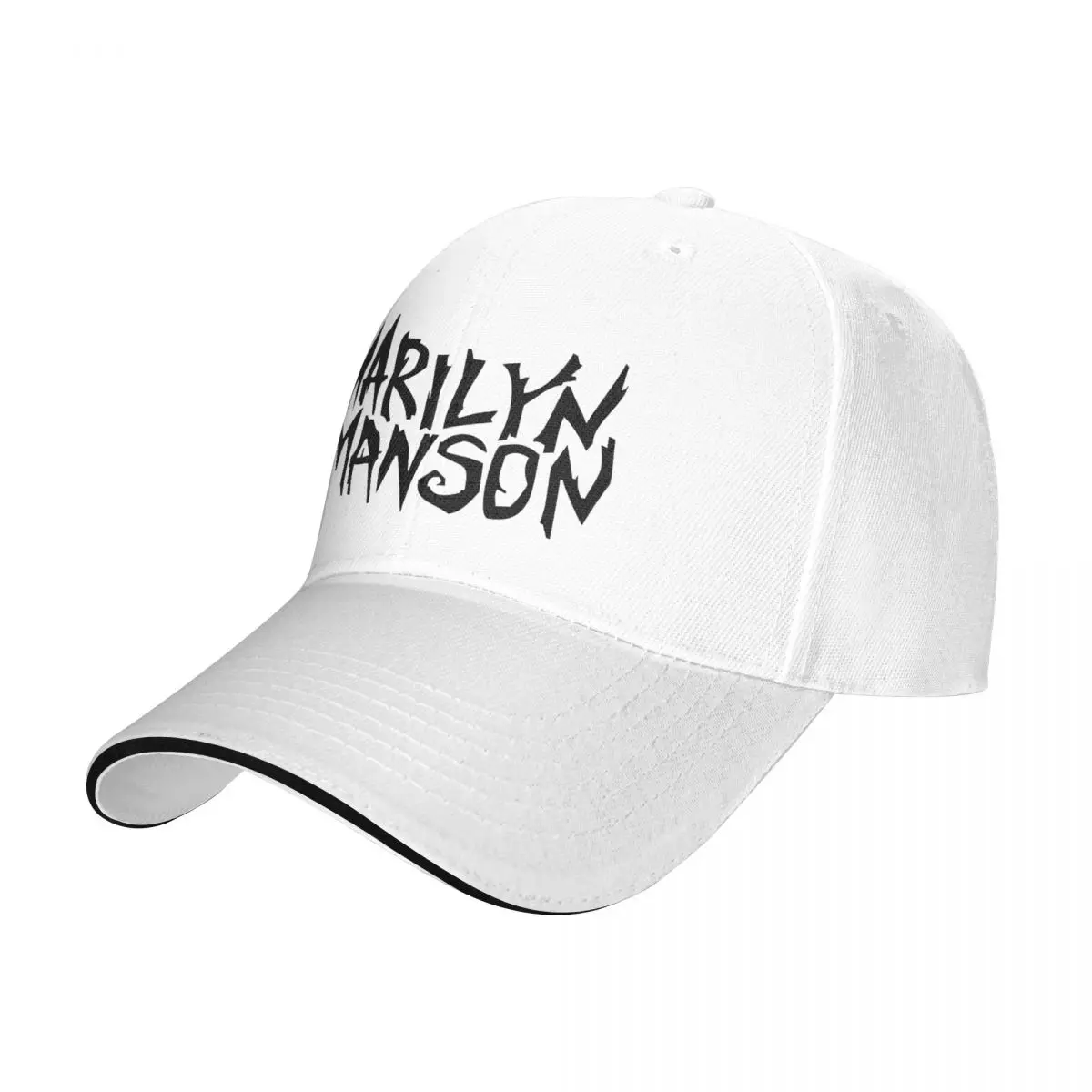 Marilyn Manson Black Metal Music Golf Hat Merch Stylish Snapback Cap for Men Women Daily Summer Gift