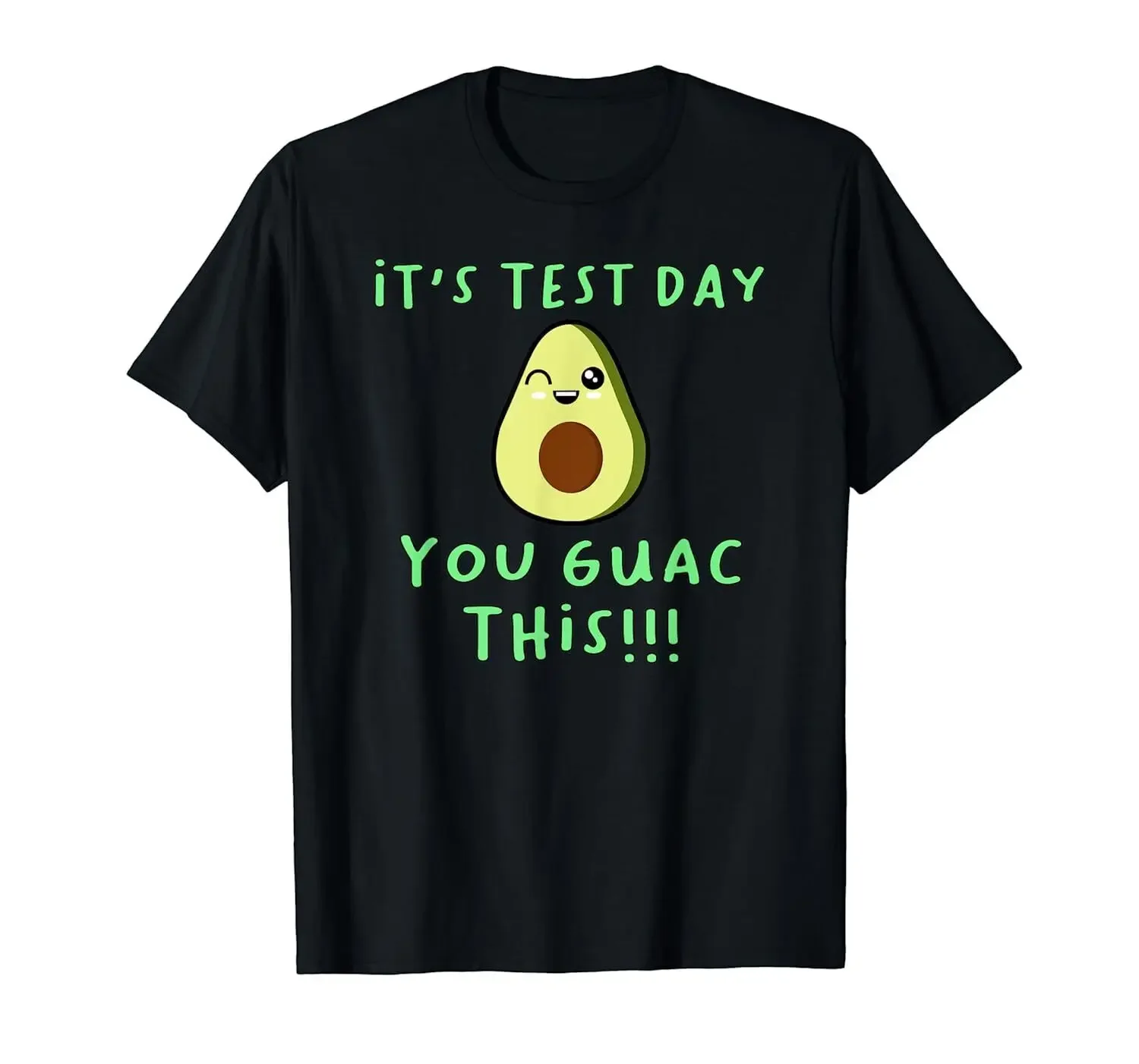 USA It's Test Day You Guac This Funny Testing Day Avocado T-Shirt 100% Cotton