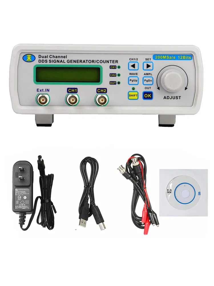 Mhs5200a Digital Programmable Dds Dual Channel Function Arbitrary Waveform Signal Generator Frequency Meter