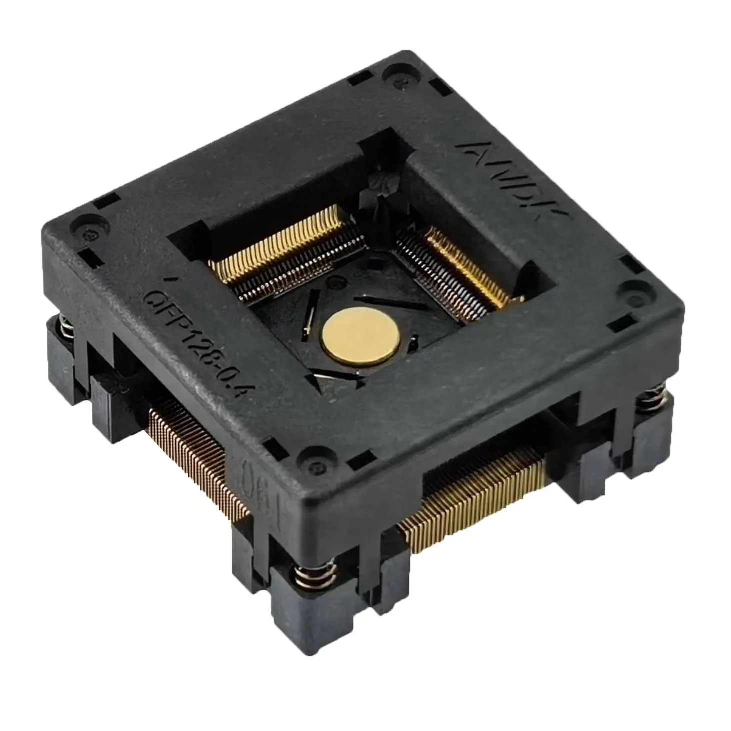 QFP/LQFP128-0.4 Socket Read/write Programming Socket Test I for the Aging and Maturation Fixture Under the Burning Socket