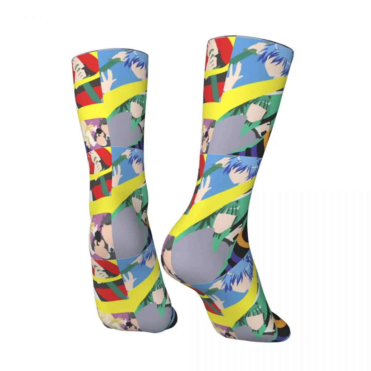 Hip Hop Retro Koro-Sensei And Class Crazy Men's Compression Socks Unisex Ansatsu Kyoushitsu Harajuku Seamless Printed Crew Sock