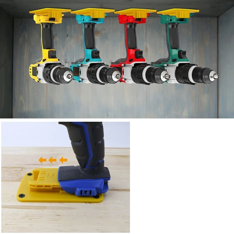 Suporte da bateria e porta-ferramentas Armazenamento de cinto, Organizador de parede Suporte para ferramentas Dewalt 20V 60V Baterias 9 Pack