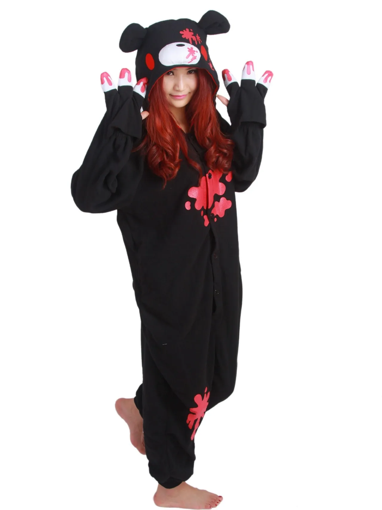 Thickened Fleece Pajamas Cartoon Bear Design Couples Matching Home Clothes Men's Long Sleeve Long Pants Soft Plush Sleepwear