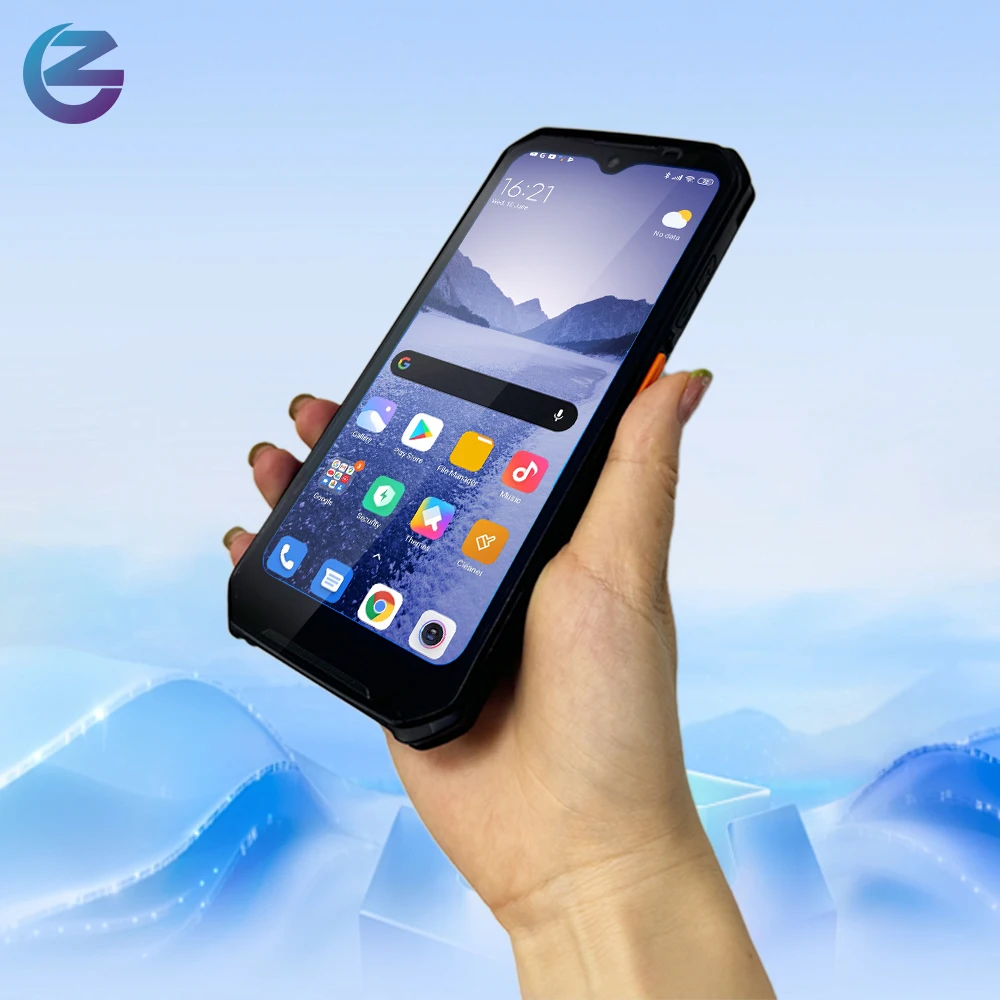 6.2" Nfc Remote RFID Reader with 1d 2d Barcode Scanner Wifi GSM Android 12 Rugged Data Collector Pda Handheld