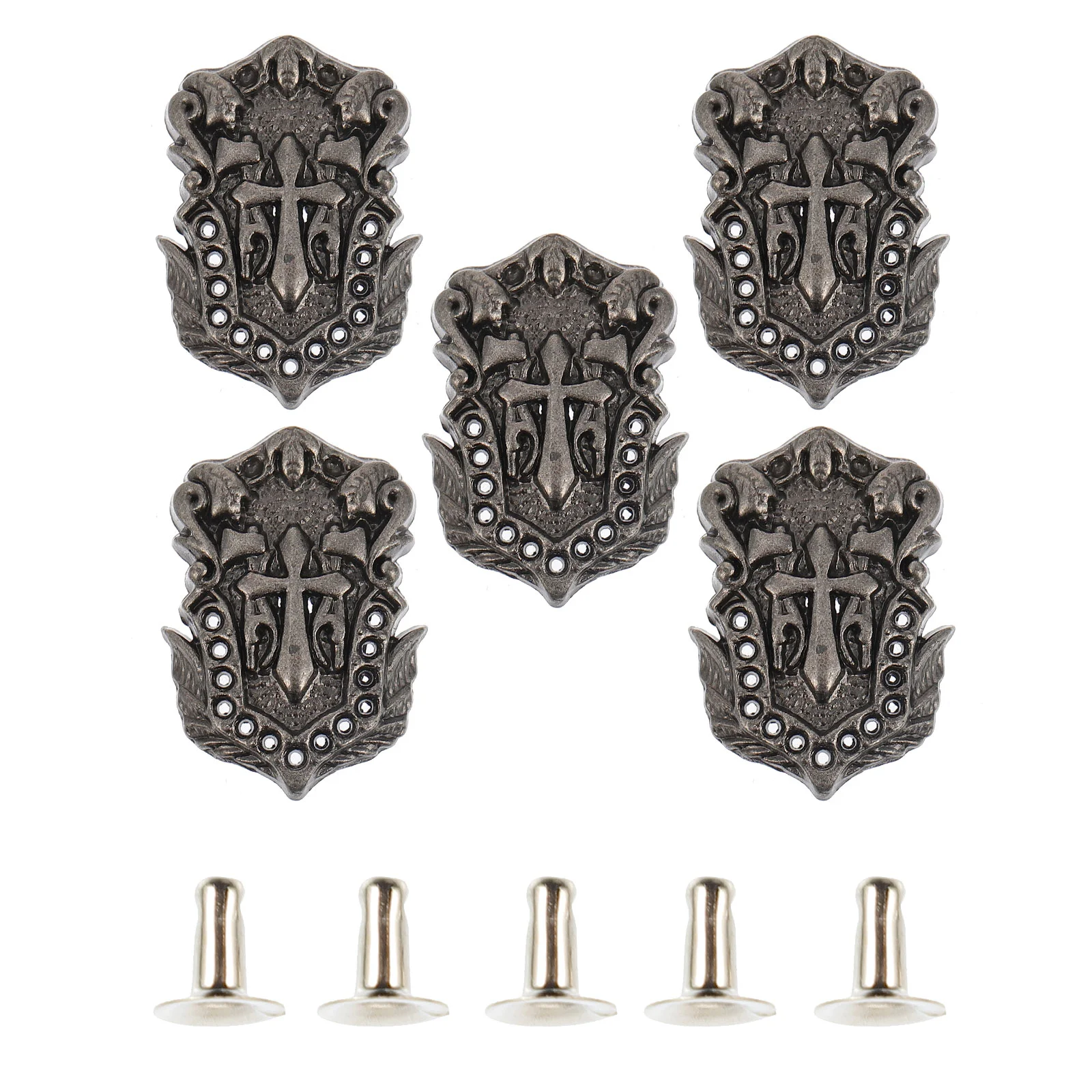 

10 Pcs Retro Decor Decorative Accessories DIY Stud Punk Spike Spikes Clothing Alloy Rivets Studs