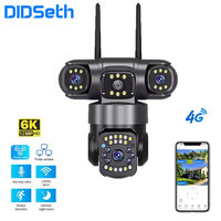 DIDSeth 4G Solar Security Camera V380 12MP Outdoor IP Camera IP66 CCTV Dome PIR Motion Night Vision Battery 8W Solar Panel