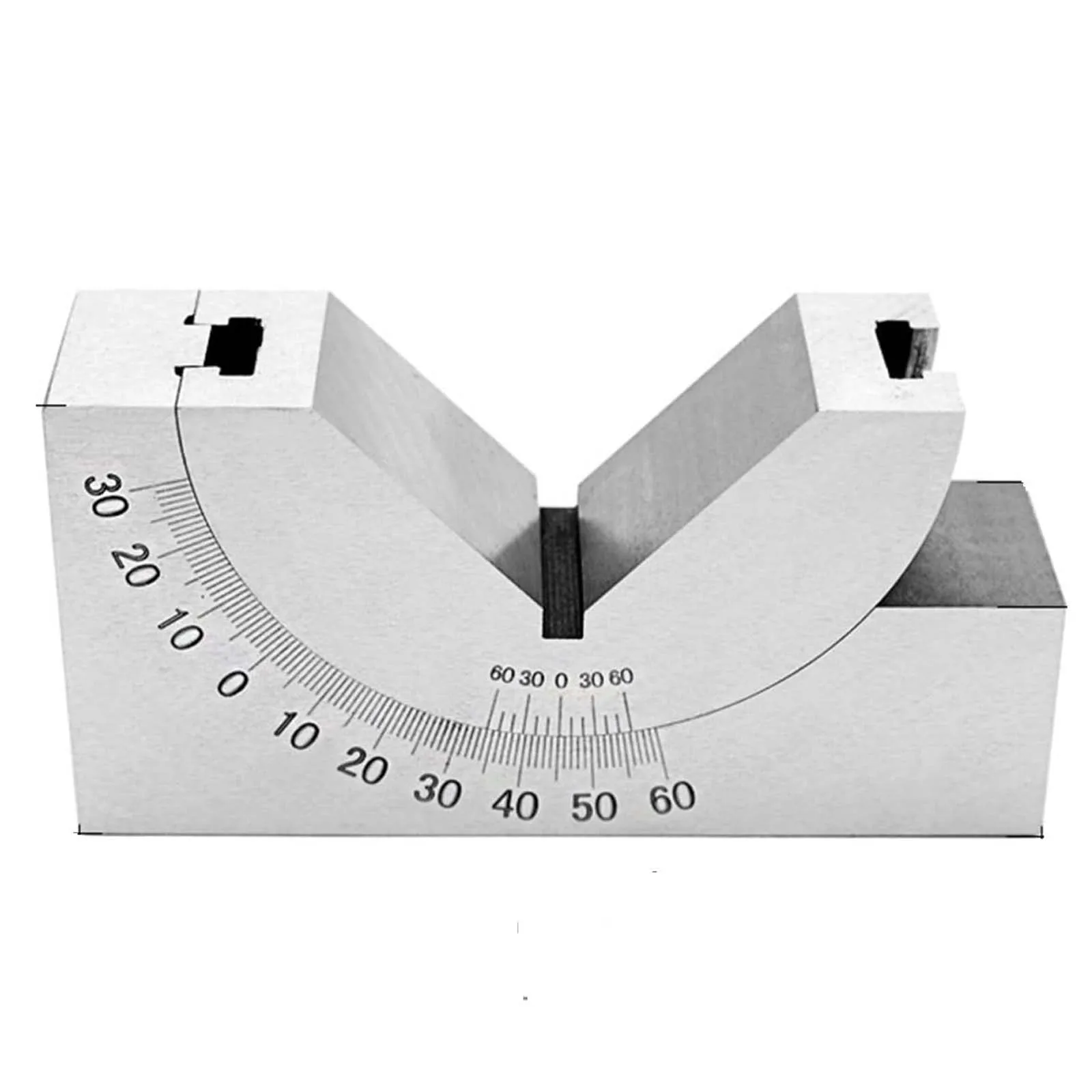 

0-60° Adjustable Angle Gauge for Grinder Milling Machine, High-precision V-shaped Bevel Angle Block Ruler Angle Pad Gauge