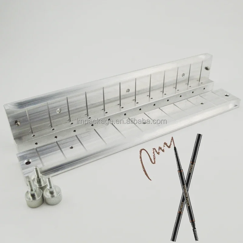 12 Cavities Aluminium Moulds Eyebrow Pencil Molds Custom Brow Fill Mold Diy Eyebrow Pem Mould Maker Tools