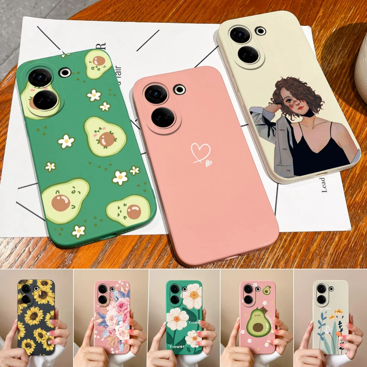 For Tecno Camon 20 4G 20 Pro Cases Love Heart Soft Silicone Phone Cover Camera Protection Coque For Tecno Camon20 20Pro Funda