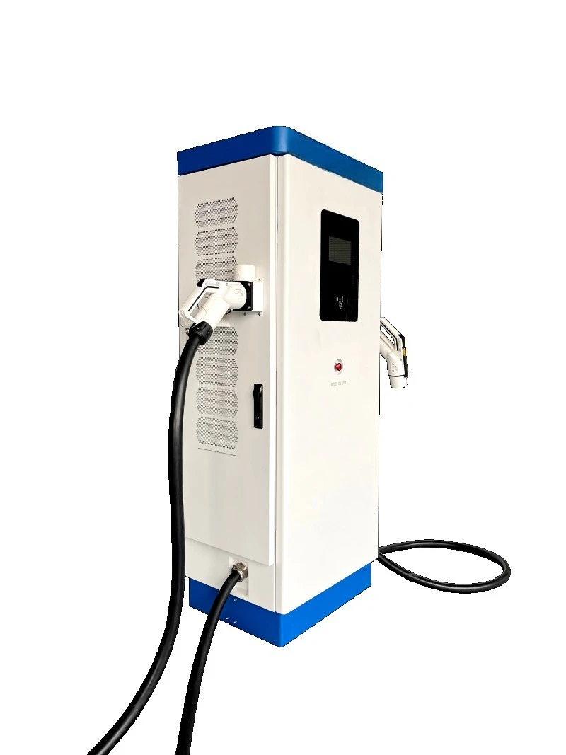 Commercial Dual CCS1 60kw Dc Floor-mounted Electric Vehicle Charging Station Car Dc Ev Fast Charge Pile Rapid Ccs Charger