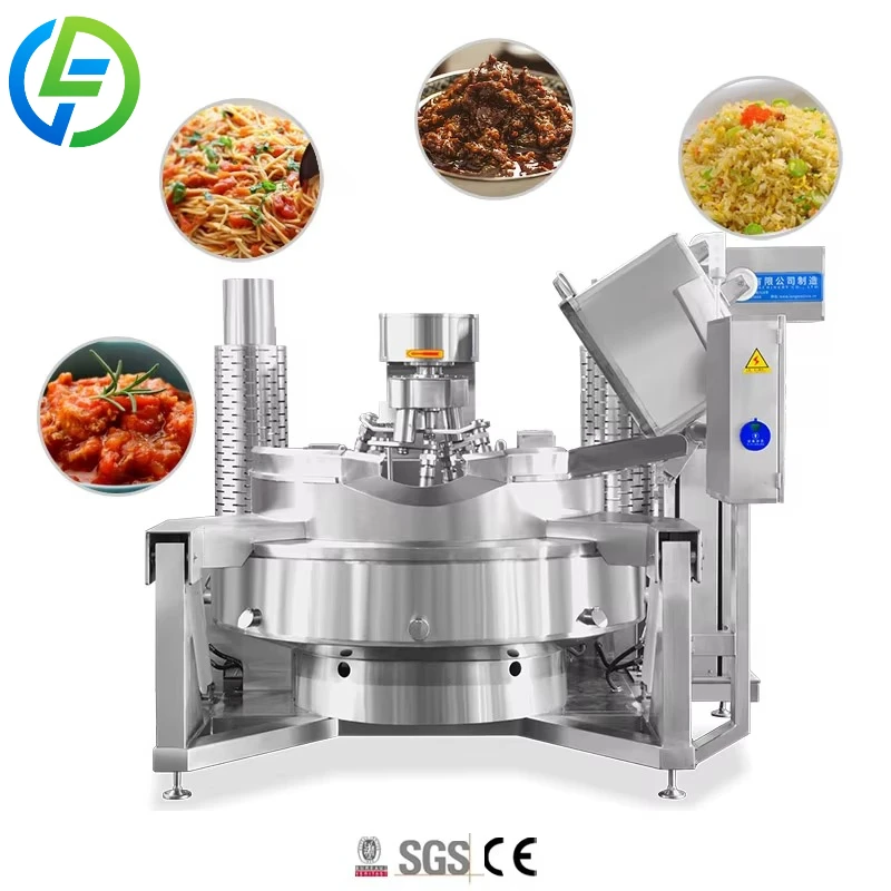 Customize Stainless Steel Electric Steam Jacketed Mixer Planetary Cooking Kettle With Scrapper Cooking Jacketed Kettle Mixer