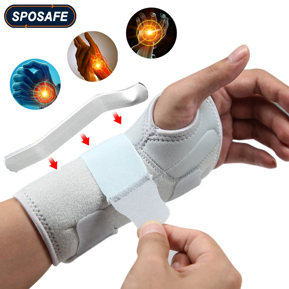 1PCS Wrist Brace Carpal Tunnel Support Pain Relief Women Men Adjustable Wrist Guard Fit Right Left Hand for Arthritis Tendonitis