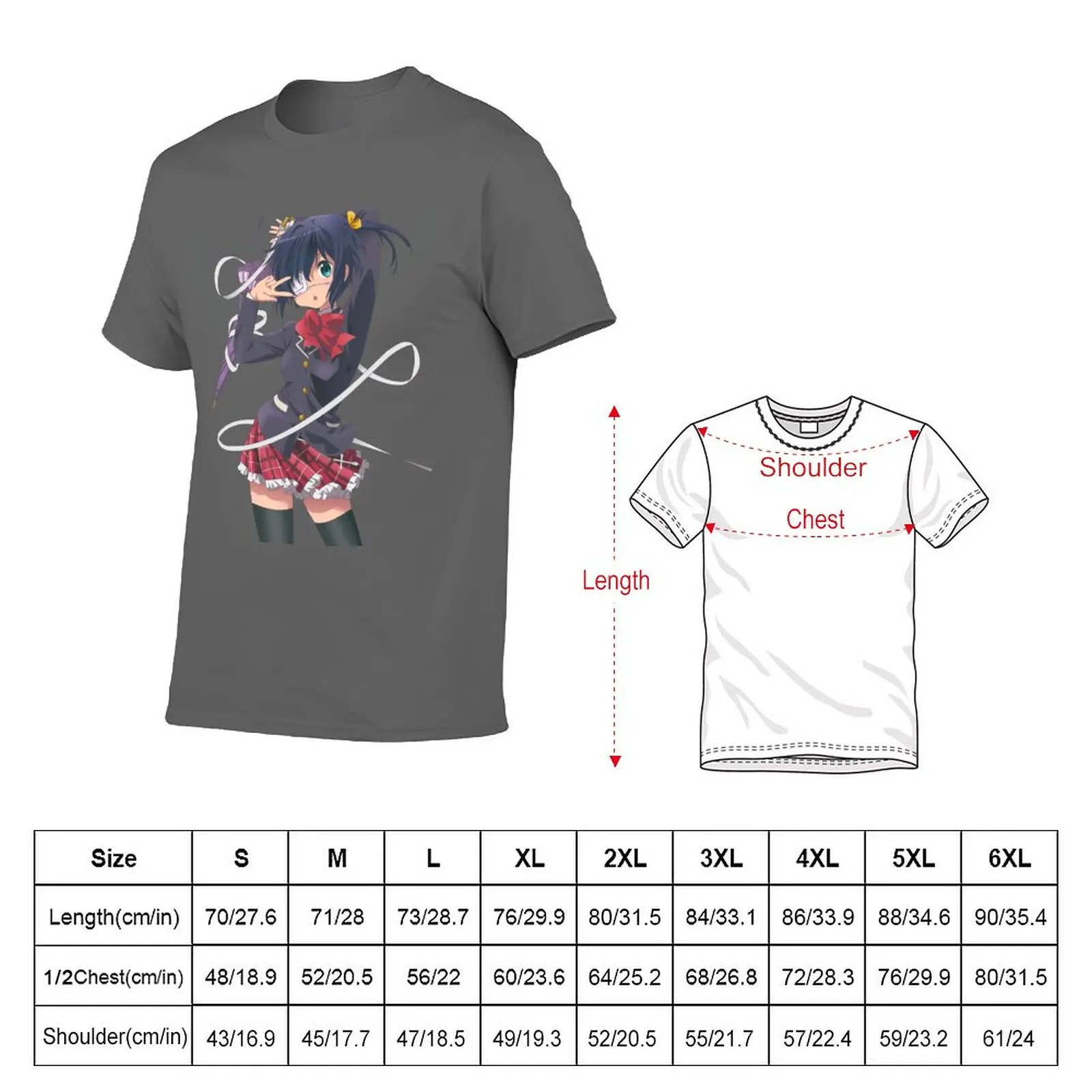 Rikka Takanashi T-Shirt oversized Blouse shirts graphic tees mens champion t shirts