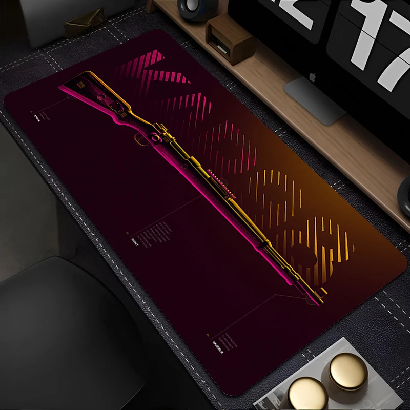 CSGO الأسلحة النارية ماوس الوسادة كمبيوتر محمول كول أنيمي الألعاب الملحقات ماوس مكتب الكمبيوتر ألعاب خزانة لوحة المفاتيح البساط XXL حصيرة مكتبية ل PUBG