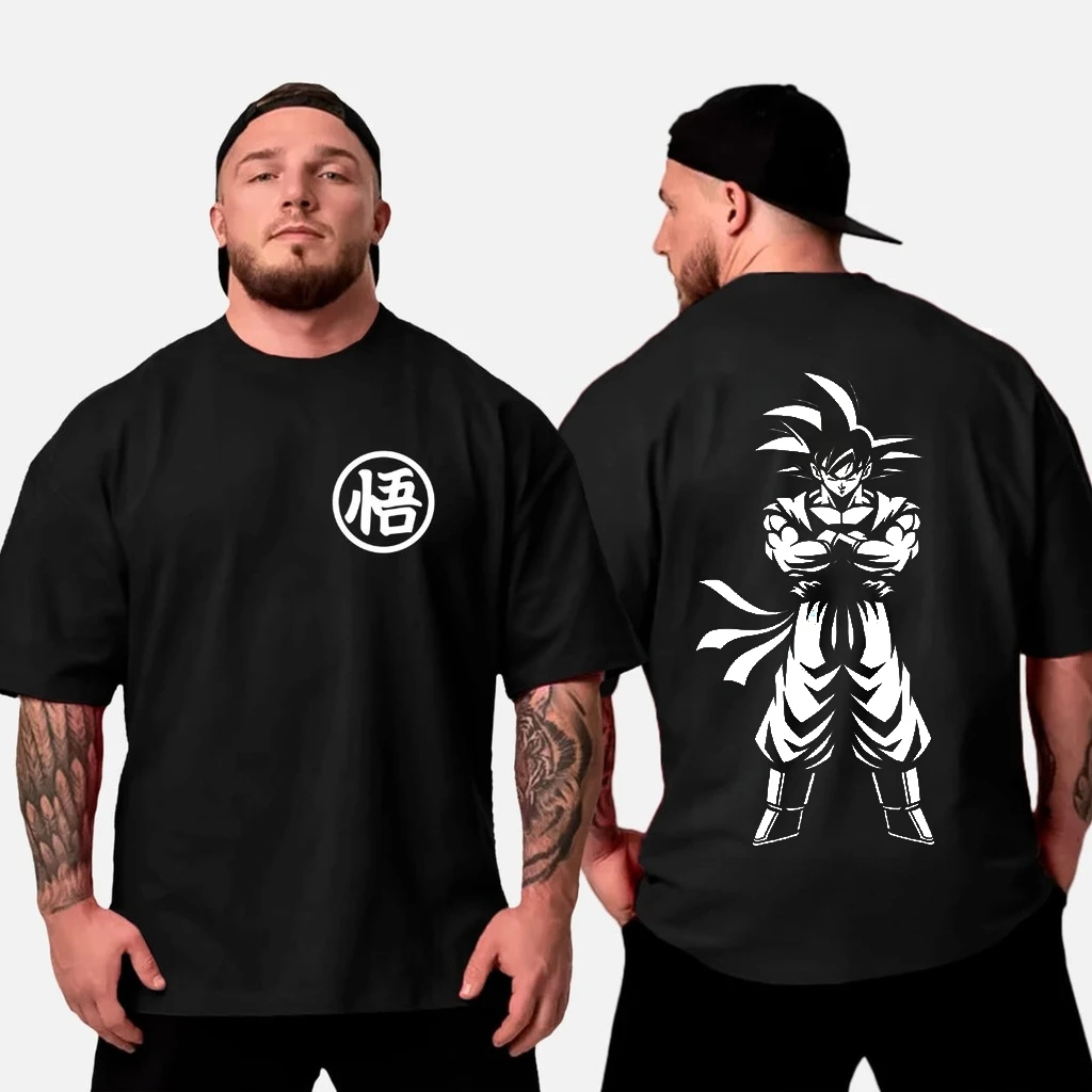 

Футболка из чистого хлопка Goku Dragon Ball, летняя повседневная уличная одежда с короткими рукавами, хипстерская футболка с графическим рисунком