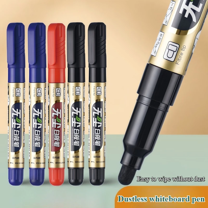10pcs Whiteboard Pen Erasable Ink Conjunctiva Teachers' Blackboard Writing Office Meeting Record Graffiti Advertisement