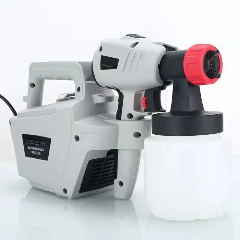 800W HVLP Handheld High Pressure Electric Spray Gun 800ml High Power Portable Airless Paint Sprayer Latex Paint Spray Gun