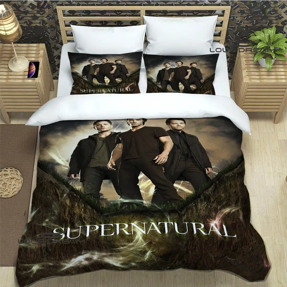 supernatural join the hunt Bedding Sets exquisite supplies set duvet cover bed comforter set bedding set luxury birthday gift