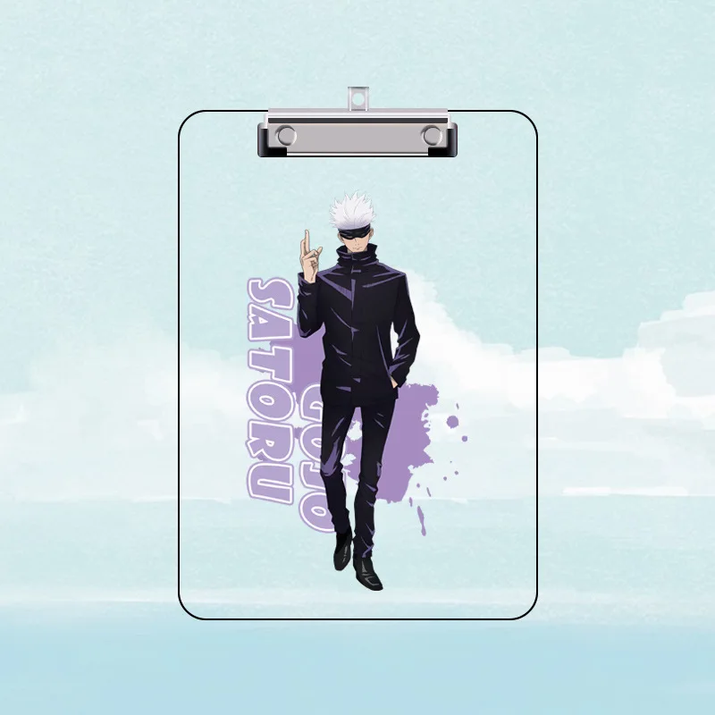 Anime Jujutsu Kaisen Satoru Gojo Itadori Yuji Cosplay Transparent Folder Organizer Clamp  Ambitus